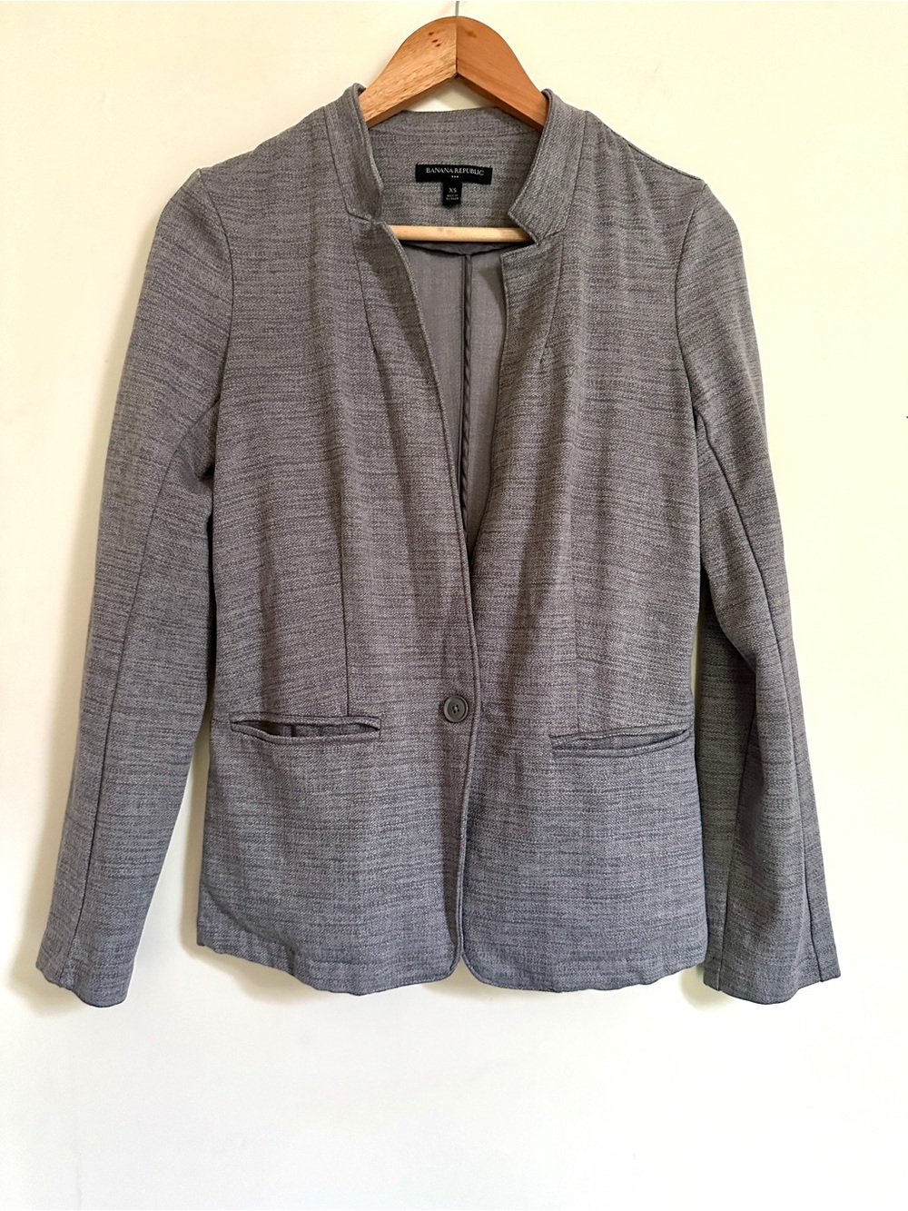 Banana Republic Collarless Blazer Jacket